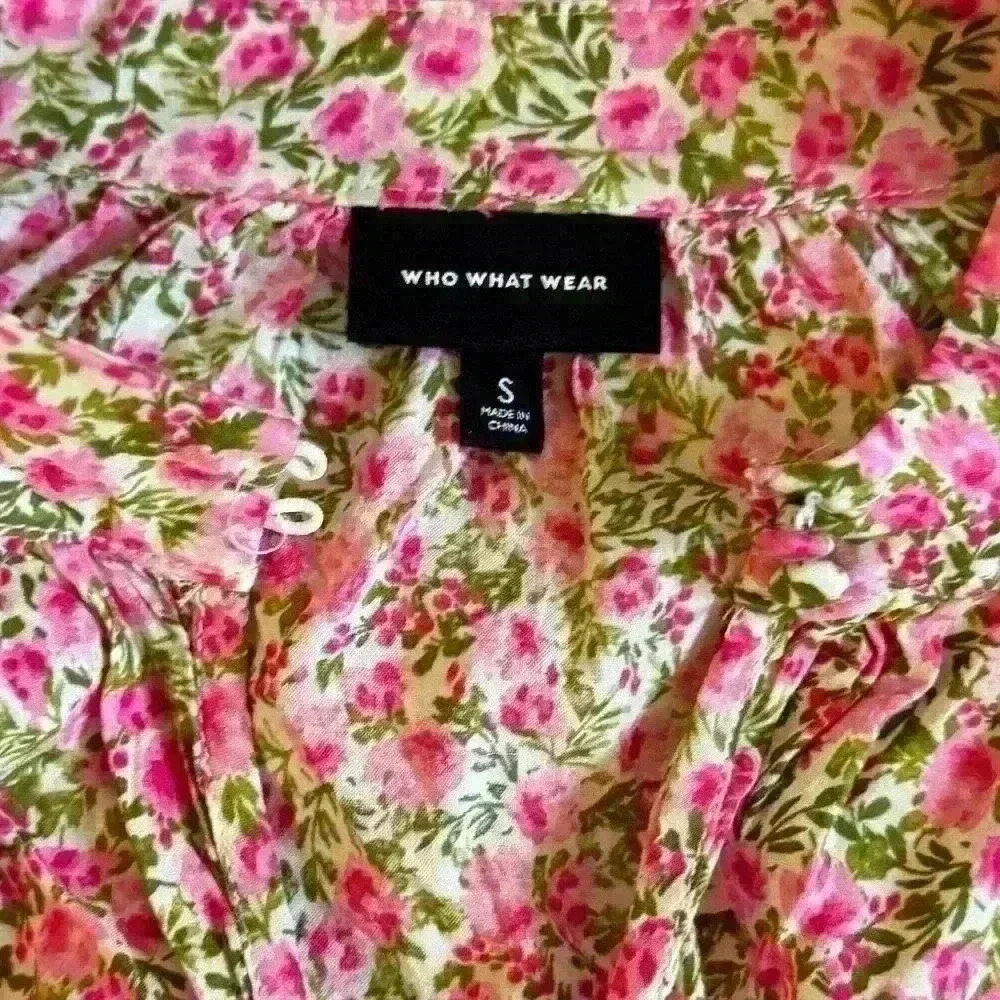 Who What Wear‎ floral shirt Women’s Size small - Picture 5 of 6